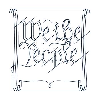 image of scroll with text we the people