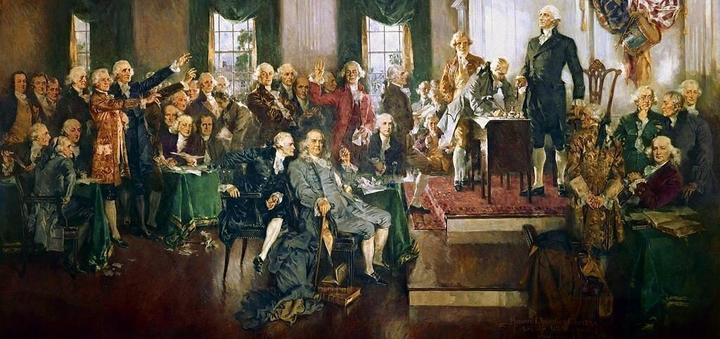 Painting of the signing of the constitution